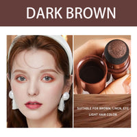 Shengqialun Root Cover Up Powder, Hairline Powder Dark Brown, Hair Root Colour Touch Up Instantly, Hair Roots Concealer Waterproof & Sweatproof, Grey Hair Cover Up For Women Men
