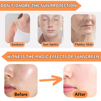 Face Sunscreen SPF 90, Anti UVA&UVB Ray Sun screen,Waterproof&Not Greasy, Sun Lotion Against Sunburn&Premature Ageing, Suncream For Face And Body, Sun Protect for all skin