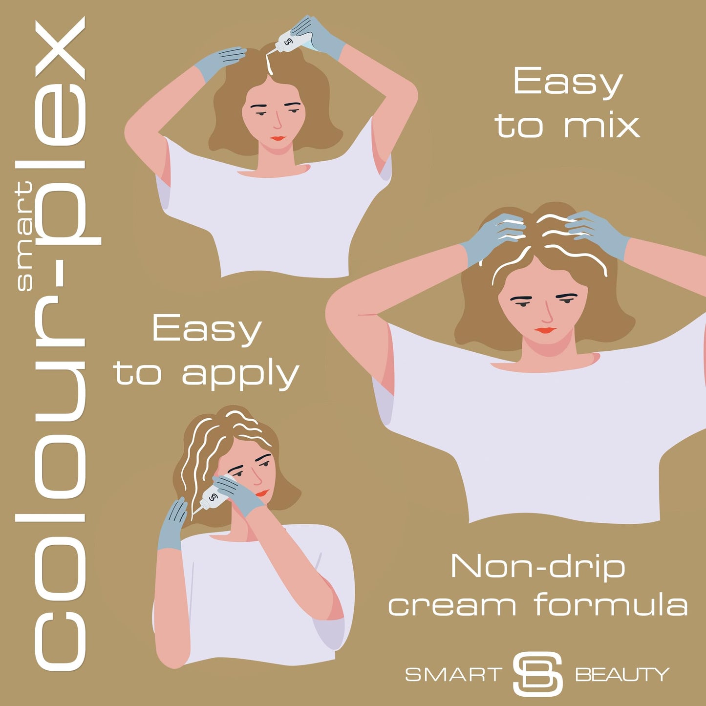 Platinum Blonde Hair Dye with added Plex Hair Care Conditioner, Permanent Hair Colour with Natural Platinum Hair Toner for Blond Hair, Vegan Hair Dye, Cruelty-Free - Smart Beauty (Pack of 2)