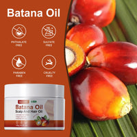 VIDIND Batana Oil Promotes Hair Growth, Natural and Healthy, Can be Used as A Hair Mask and Hair Oil, Moisturizes Hair, Repairs Damaged Hair, Makes Hair Thicker and Fuller (120g)