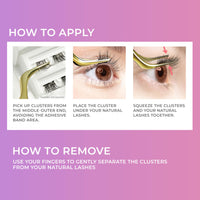 imPRESS Press-On Falsies Eyelash Clusters, Natural, Authentic