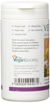 Veg1 Blackcurrant Multivitamins and Minerals Tablets - Pack of 180 Tablets