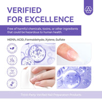 Saviland Nail Prep Dehydrate and Acid-free Primer, Fast Air Dry Long-Lasting Superior Bonding Nail Prep Set for Gel Nail Polish,Acrylic Powder etc