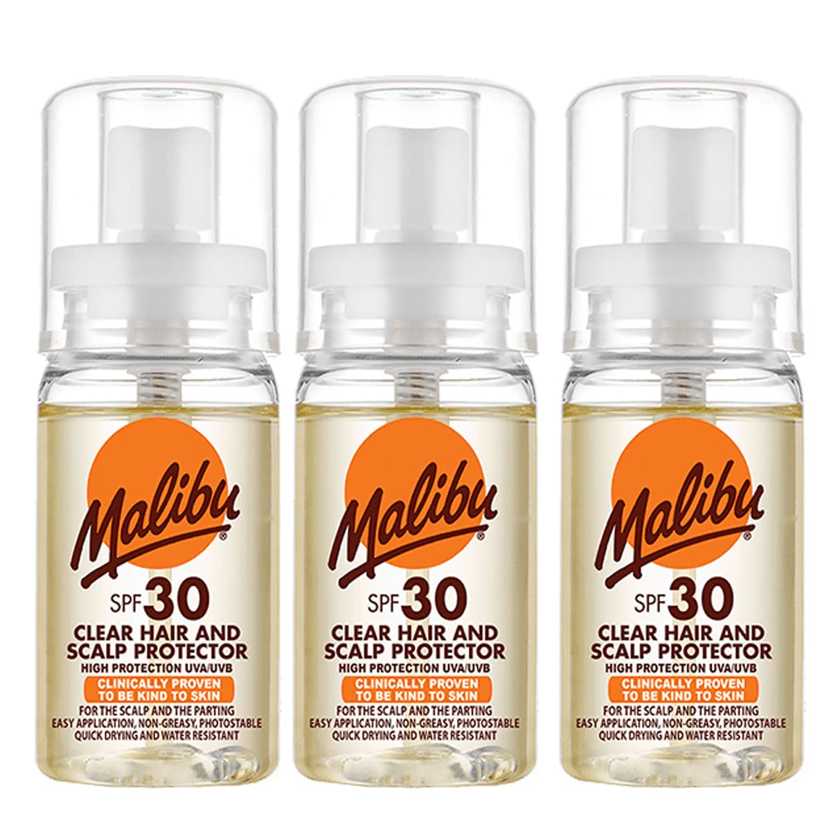 LIVERPOOL ENTERPRISES LTD Malibu Scalp Protector Spf 30 X 3
