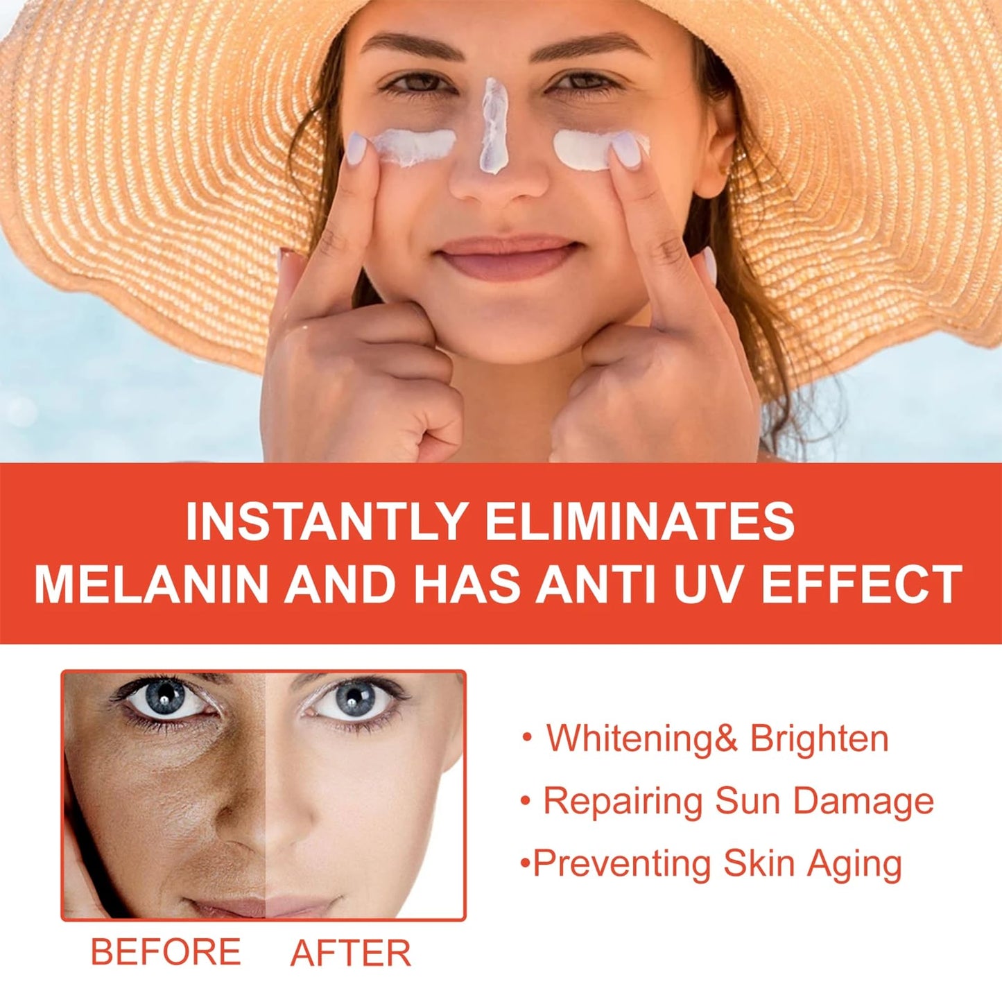 Tianyue Madagascar Centella asiatica Sunscreen, SPF 50 PA+++++Centella asiatica Facial Sunscreen, Korean facial moisturizer, hydrating skin care and UV protection, refreshing and not sticky.