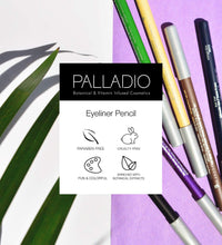 Palladio Wooden Eyeliner Pencil, Thin Pencil Shape, Easy Application, Firm yet Smooth Formula, Perfectly Outlined Eyes, Contour and Line, Long Lasting, Rich Pigment, Lavender