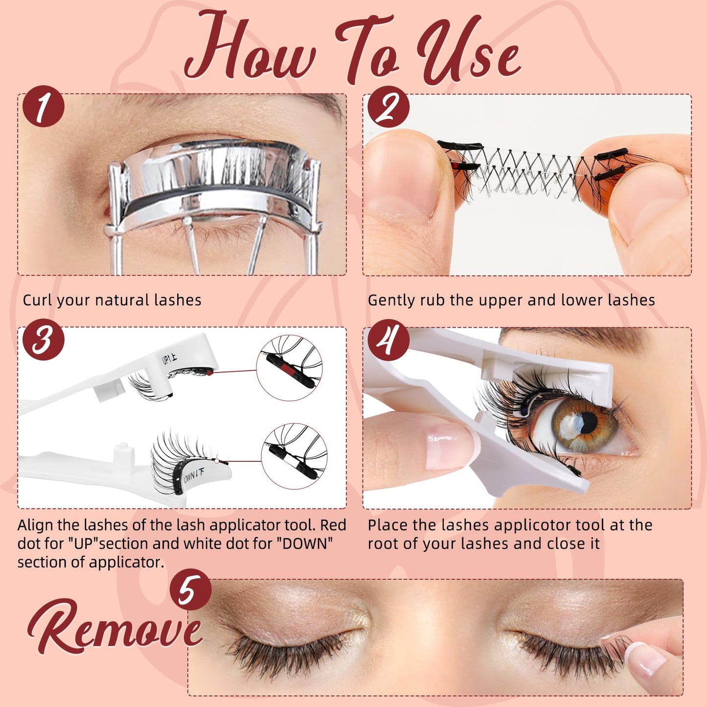 Magnetic Lashes with Applicator, Higu clace Reusable Magnetic Eyelashes No Glue or Eyeliner Need, Waterproof Magnetic Eyelashes Easy to Wear and Remove, Natural Lashes Suitable for Party(STYLE-G)