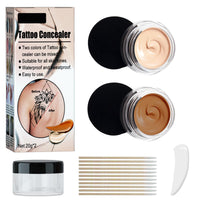Nadiaen Tattoo Cover up Makeup Waterproof & Sweatproof Tattoo Concealer Full Coverage Body Concealer Hidden Spot Birthmarks Scars for Men and Women