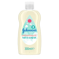 Johnson's Baby Johnson'S Baby Cotton Touch Hair and Scalp Oil, Clinically Proven Suitable for New Born Skin, Loosens Dry Flakes Caused By Cradle Cap, Mild Fragrance, 300 ml (Pack of 1)