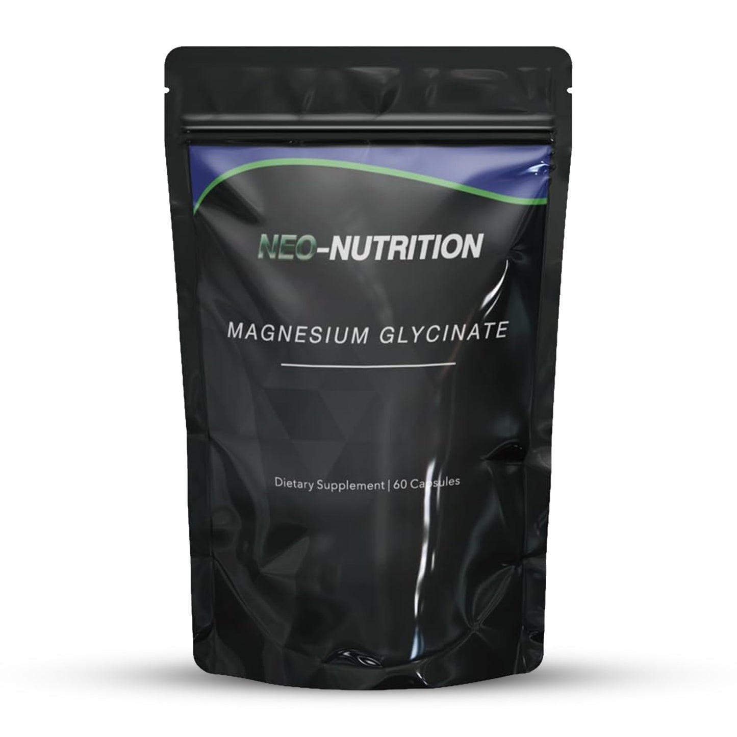 NEO-NUTRITION Magnesium Glycinate Supplement - 1000mg of Magnesium - 60 High Strength Capsules Providing 180mg Elemental Per Serving no fillers or Binders