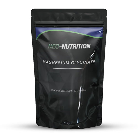 NEO-NUTRITION Magnesium Glycinate Supplement - 1000mg of Magnesium - 60 High Strength Capsules Providing 180mg Elemental Per Serving no fillers or Binders