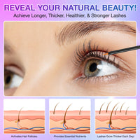 mysemgshuo Eyelash Growth Serum, 5ML Lash Enhancer for Fuller, Thicker, Longer Natural Lashes