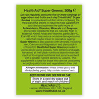 HealthAid SuperGreens Powder, 200 g, Green