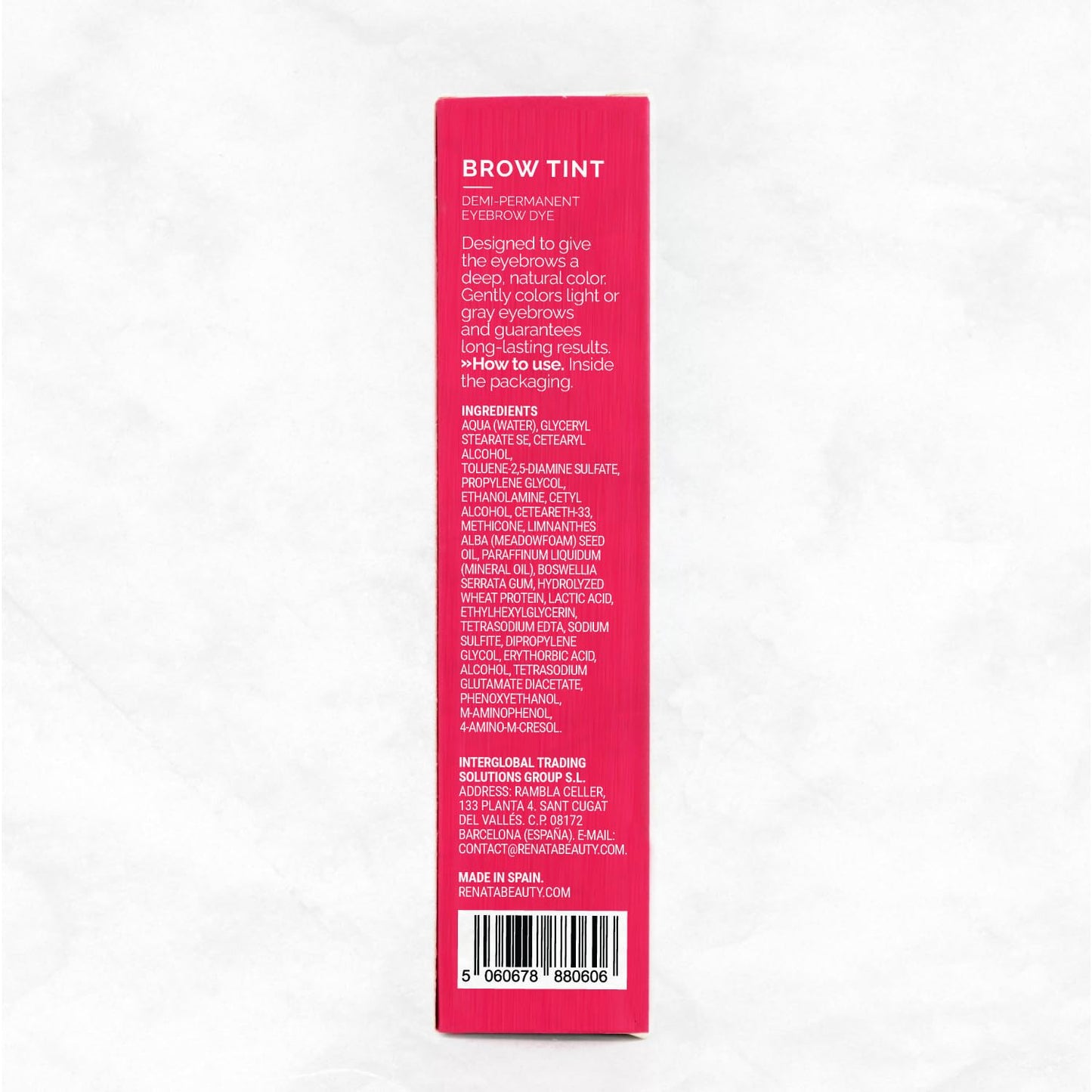 RB RENATA BEAUTY Renata Beauty Eyebrow Dye – Premium Brow Tinting Color – 15 ml Customizable Long-lasting Eyebrow Tint with 4 Week Results – Safe and Gentle Eyebrow Tint Color – 4 Colors Available [Brown Dye]