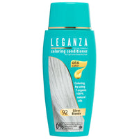 Leganza Hair Coloring Conditioner Natural Balm Color Silver Blonde Nº 92 | Enriched with 7 Natural Oils | Ammonia, PPD and Paraben Free | 150 ml
