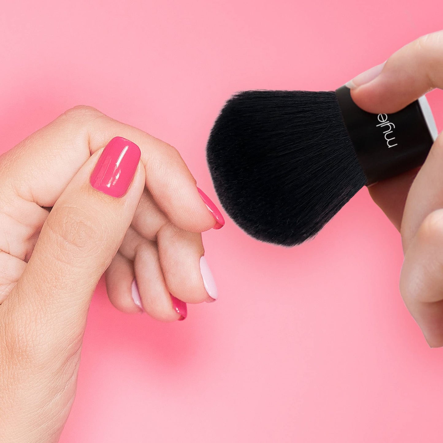 Mylee Duster Brush - Nail Dust Remover, Powder Cleaner, for Acrylic Nails And Nail Art - Comfortable and Easy to Handle Dusting Brush - Portable, Precise & Comfortable - Vegan and Cruelty Free
