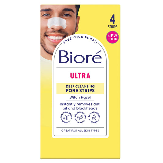 Biore Bioré Witch Hazel Ultra Deep Cleansing Pore Strips Nose Strips For Spot Prone Skin