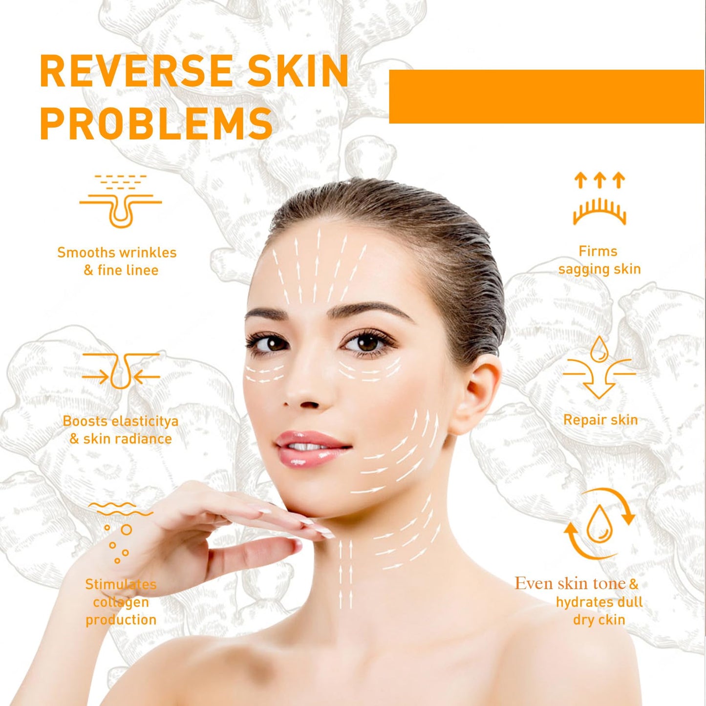 Angivlga Turmeric Face Cream,Anti Aging Cream For Improve Fine Wrinkles,Glowing Skin