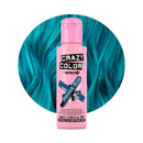 Crazy Color Vibrant Peacock Blue Semi-Permanent Hair Dye. Highly Pigmented Teal Turquoise Conditioning & Oil Nourishing Vegan Formula | No Bleach or Ammonia | 100ml