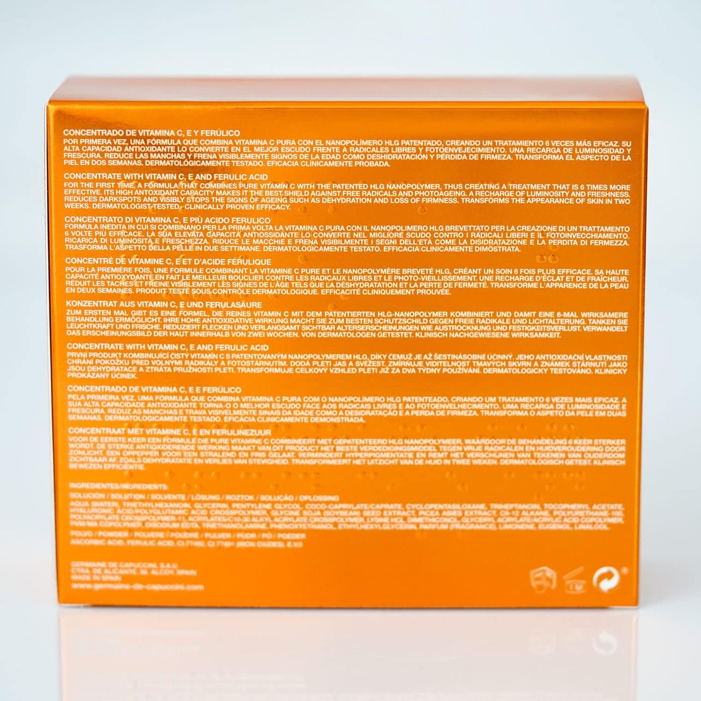 Germaine De Capuccini - Timexpert Radiance C+ | Serum Concentrate Vitamins C, E and Ferulic - Light Serum for Stretched and Disabled Skin - 3 X 10 Ml| Brighten Skin While Filling In Those Fine Lines