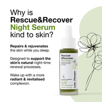 Love and Pamper Love & Pamper RESCUE & RECOVER Night Repair Serum - Plant Powered, Vitamin E, Targets Dark Spots, Reduces Fine Lines, Redness, Repair & Nourishes Skin, Smooths Texture Overnight