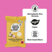 Marcel's Green Soap - Hygienic Hand Wipes Vanilla & Cherry Blossom - Microplastic-free formula - Vegan - 15 wipes