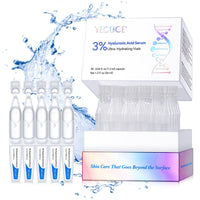 Yecuce 3% Hyaluronic Acid Serum, Ultra-Hydrating Vials Hyaluronic Tubes, Wake Nature Perfection Hyaluronic Acid for Face, Ultra Hydrating Serum