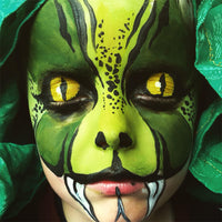 Mysense Green Face Body Hair Paint Stick,Water Based Washable Temporary Hair Paint,Non-toxic Hypoallergenic Cream Body Paint for Adults and Children Halloween Cosplay Camo Witch Makeup,0.5oz(15g)