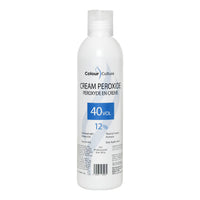 Colour Culture Cream Peroxide, 12% 40 Volume-250ml, Hydrogen Peroxide Developer for Hair Colouring & Bleaching, Lifts 8-9 Levels, Works with All Brands of Hair Bleach Colour/Tint & Lightening Powder