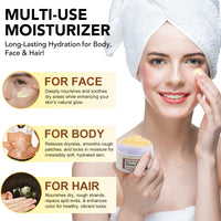 2PCS Organic Shea Butter, Raw & Unrefined Shea Butters for Body, Face & Hair, Pure Shea Butter with vitamins A, E & F, Long-Lasting Hydration for Dry Skin, Hair Care, DIY Lip Balm, Natural Moisturizer