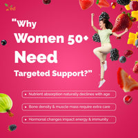 VED Ved Woman 50 Plus Liquid Multivitamin Supplement for Women, 500 ml- Immune Boosting - Contains, -149 Vitamins & Minerals, Vitamin C, Vitamin D, B12 for Women Health, 33 Days Supply.