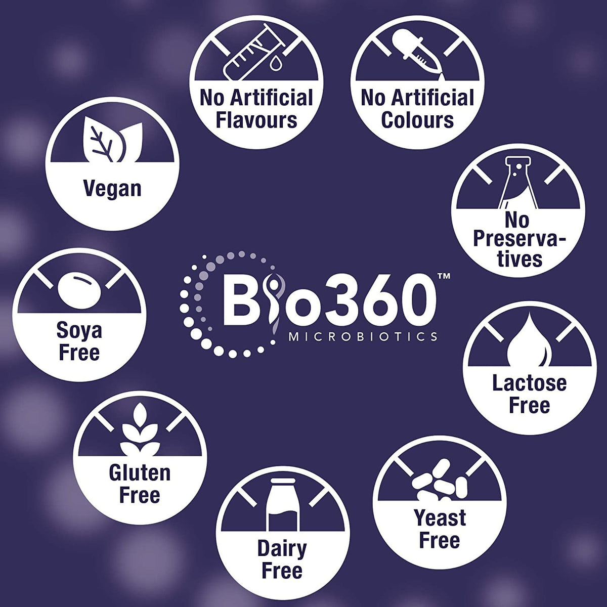 Natures Aid Bio360 Pro-Daily (10 Billion Bacteria) 30 Capsules (Pack of 5)