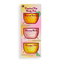 I Heart Revolution, Tropical Trip Body Cream Trio, Ultra Moisturising Body Lotion For Soft Skin, Three Summer Scents, Vegan & Cruelty-Free