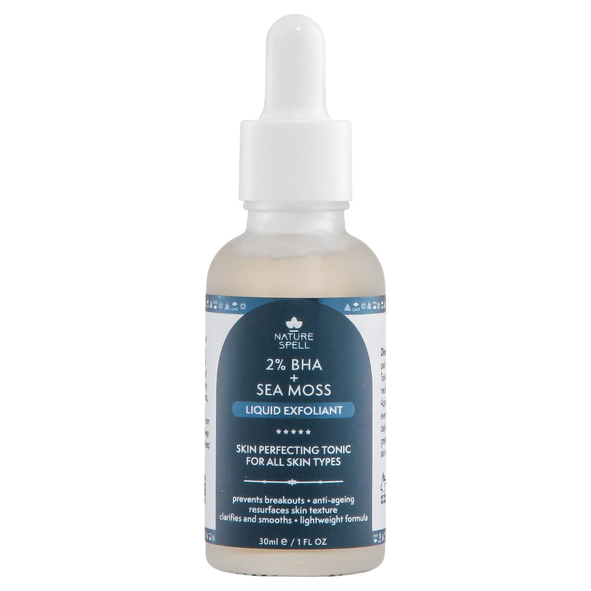 Nature Spell 2% BHA Liquid Exfoliant with Salicylic Acid, Pore Minimising & Breakout Control Treatment, Gentle Chemical Exfoliator for Oily & Blemish-Prone Skin, Vegan Skincare, 30ml
