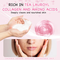 Leogony 13pcs Skincare Set for Teenagers Girls Kids, Cherry Blossom Gifts Skin Care Sets & Kits