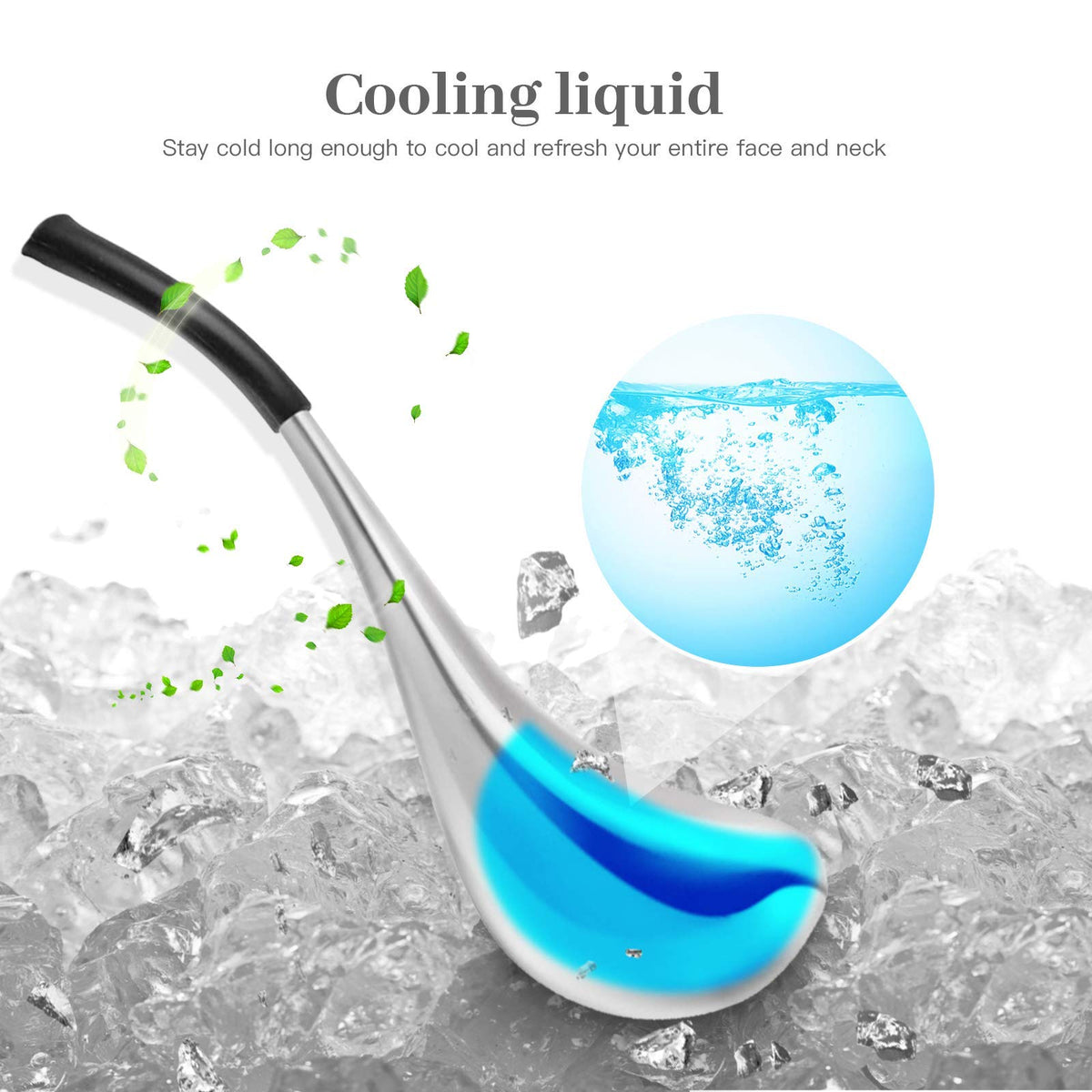 VXDAS Ice Globes for Face and Eyes, Stainless Steel Cryo Sticks, Roller Gua Sha Scarping Tool for Spa Beauty Massage, Facial Skin Care Kits with Storage Case for Puffiness Reducing & Jawline Sculpting