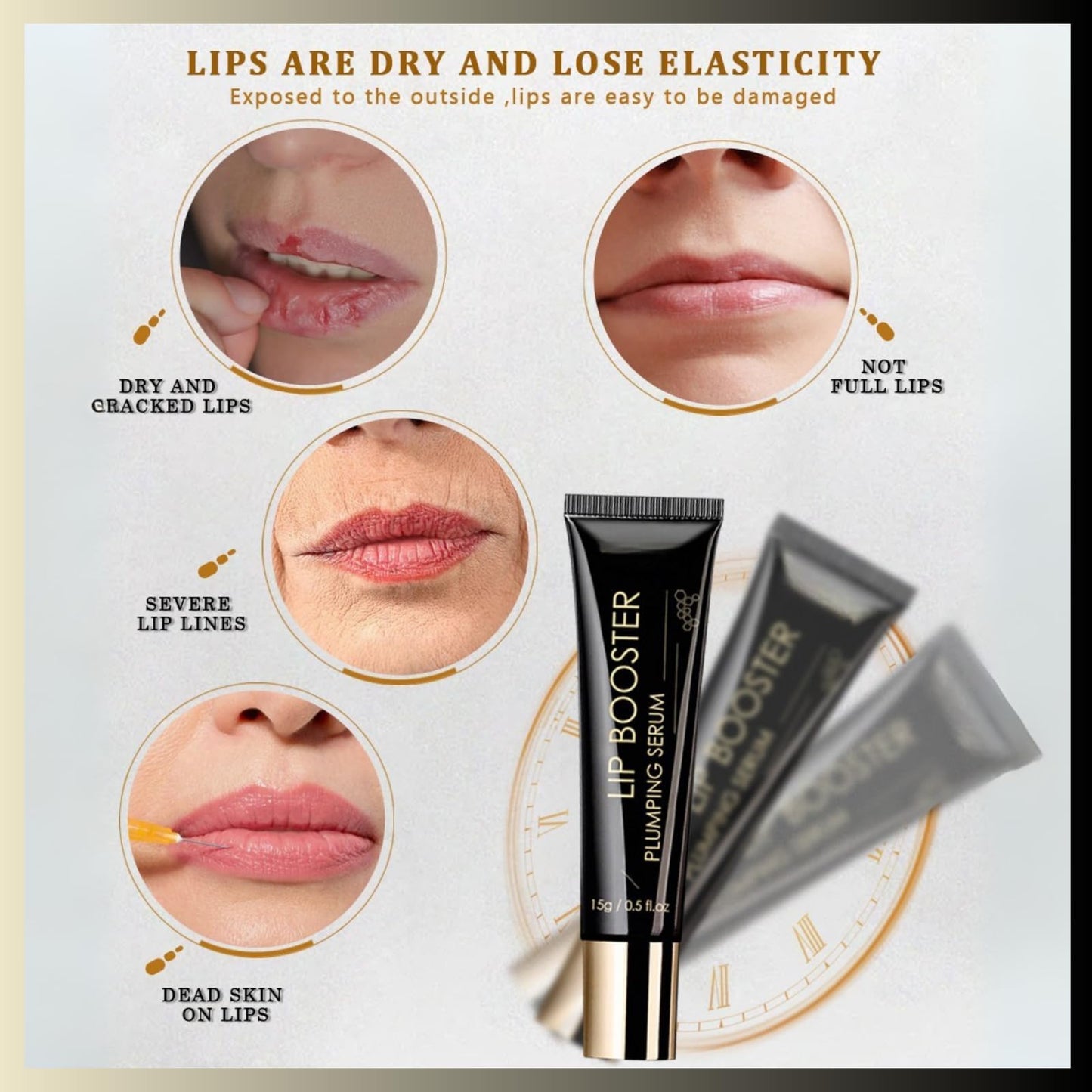 Plumpify Plumping Serum Oil,Lip Plumper Boosting Serum,Reduces Lip Lines lip balm,Nourishing and Plumping Formula PlumpingLip Oil,Hydrating Clear Lip Gloss Set Enhancing & Repairing Plump Effect