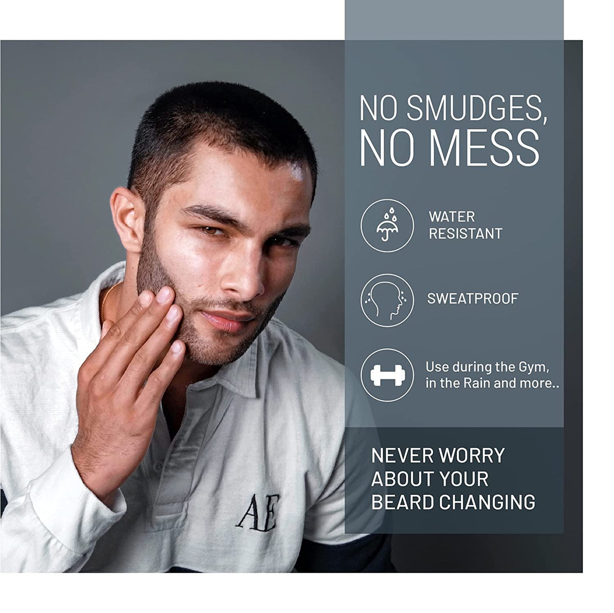 VOID Homme Beard Lining Kit (Light Brown) - Beard Filler Pencil, Beard Shaping Comb and Beard Aligning Razors- Beard Filler Kit for Waterproof Natural Look