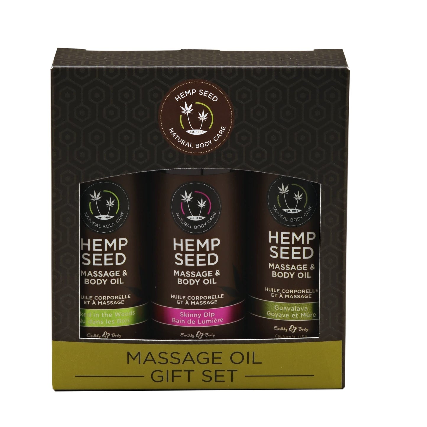 Earthly Body Massage Oil Gift Set Box