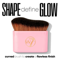 W7 Golden Glow Drops & Brush Duo - 2 Piece Set - Liquid Bronzing Drops & Face & Body Applicator Brush