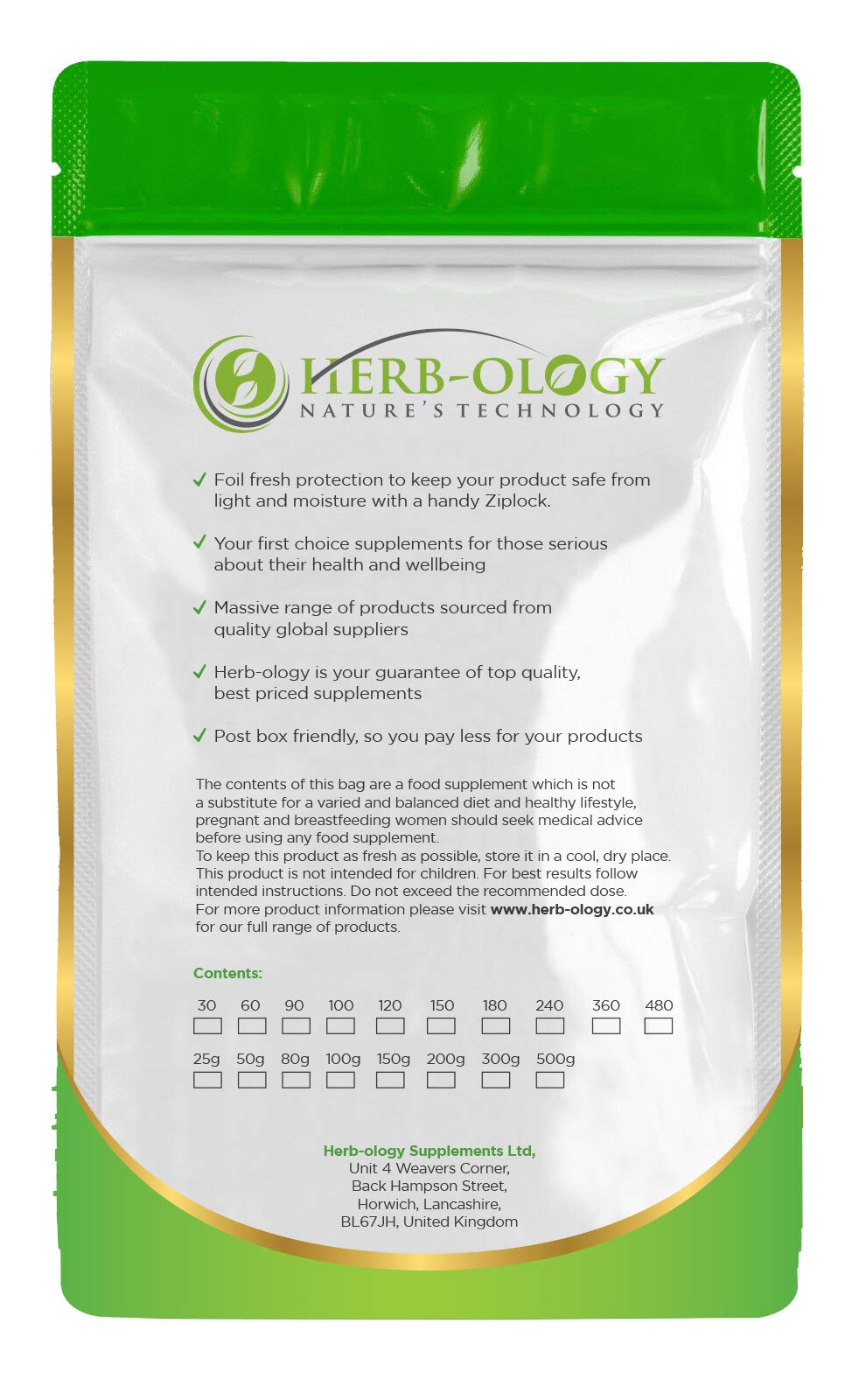 Herb-ology.co.uk Nature's Technology HB Pygeum | 60 High Strength Pygeum-Africanum Supplements - 1600mg Pygeum per Capsule | Prostate Supplements for Men | Non-GMO, Gluten & Allergen Free | Made in The UK
