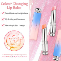 SHEBEEDO Jelly Lip Balm Set, 3PC Magic Temperature Color Change Tinted Lip Balm for girls,Long Lasting Moisturizer Lip Gloss, Jelly Lipstick Gift Set