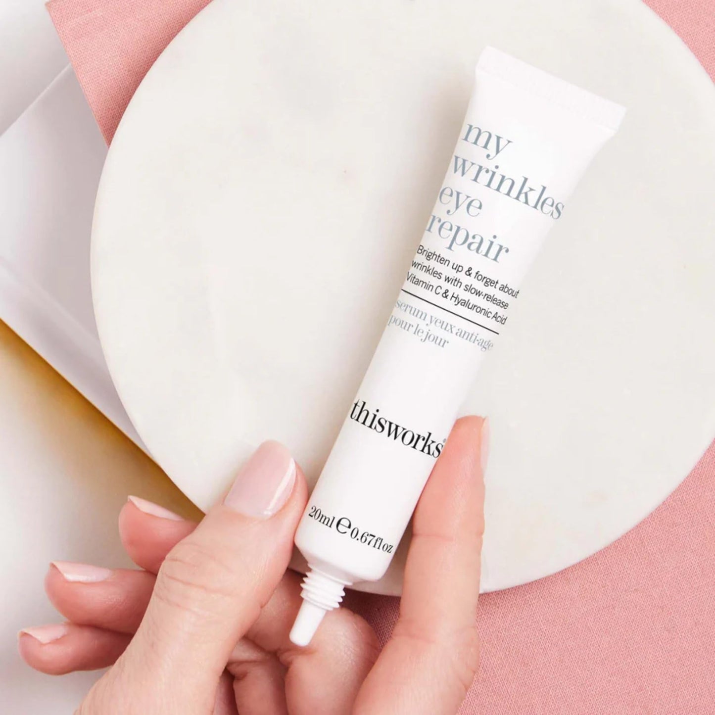 This Works - My Wrinkles Eye Repair 20ml, Lightweight Morning Eye Cream with Bakuchiol, Vitamin C & Hyaluronic Acid, to Firm, Soothe & Hydrate