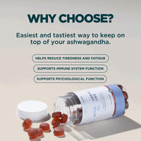 Myprotein Ashwagandha Gummies – 60 Count – Supports Stress Relief, Mood Enhancement, and Mental Clarity – Delicious Red Apple Flavour - Natural Adaptogen, Vegan, Gluten-Free, and Non-GMO