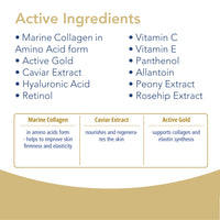 Novaclear Collagen Serum with Marine Collagen, Gold, Hyaluronic Acid, Retinol & Vitamin C – Anti-Wrinkle Face Serum – Improves Skin Firmness, Elasticity & Radiance – for All Skin Types – 30 ML