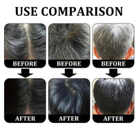 LINXINS Black Hair Shampoo for Natural Hair Colour Instant Black Hair Shampoo Hair Dye Shampoo for Men Women 3 IN 1 Long Lasting and Plant Formula (100ml)