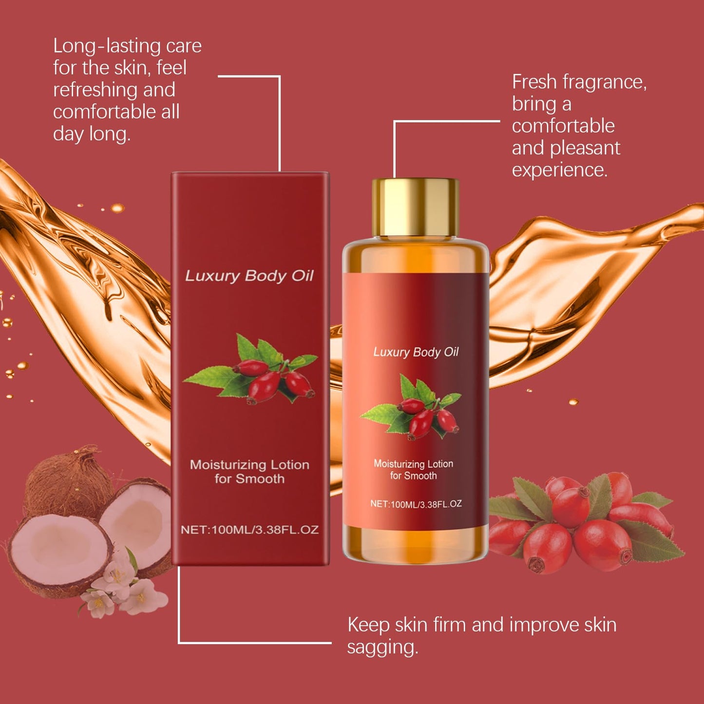 Gawecrea Glow Remedy Oil Skin Tightening,Body Firming Oil for Women,Magic Body Oil for for Crepe Skin, Skin Tightening & Moisturizing Serum, Radiant Smooth Skin
