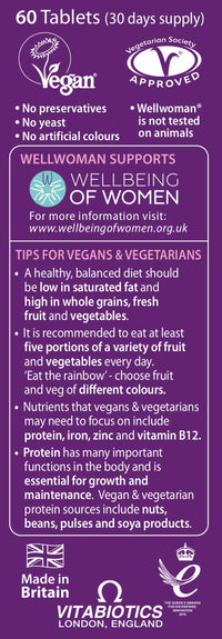 Wellwoman Vitabiotics Vegan Tablets