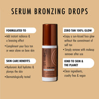 ST. MORIZ St Moriz Advanced Glow Serum Bronzing Drops | Bronzing Face Serum with Hyaluronic Acid | Gives an Instant Sun-Kissed Complexion | Natural Glow Enhancer | Liquid Bronzer for Face | Vegan | 25ml