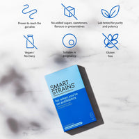 SMART STRAINS Probiotics for Antibiotics & Traveller's Tummy – Proven Live Bacteria, Formulated by The Gut Health Doctor, 10 Billion LGG World’s Most Studied Bacterial Cultures, 30 Oral Capsules